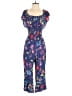 Parker Floral Blue Jumpsuit Size 4 - photo 1