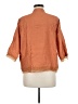 Unbranded Orange 3/4 Sleeve Button-Down Shirt Size 6 - photo 2