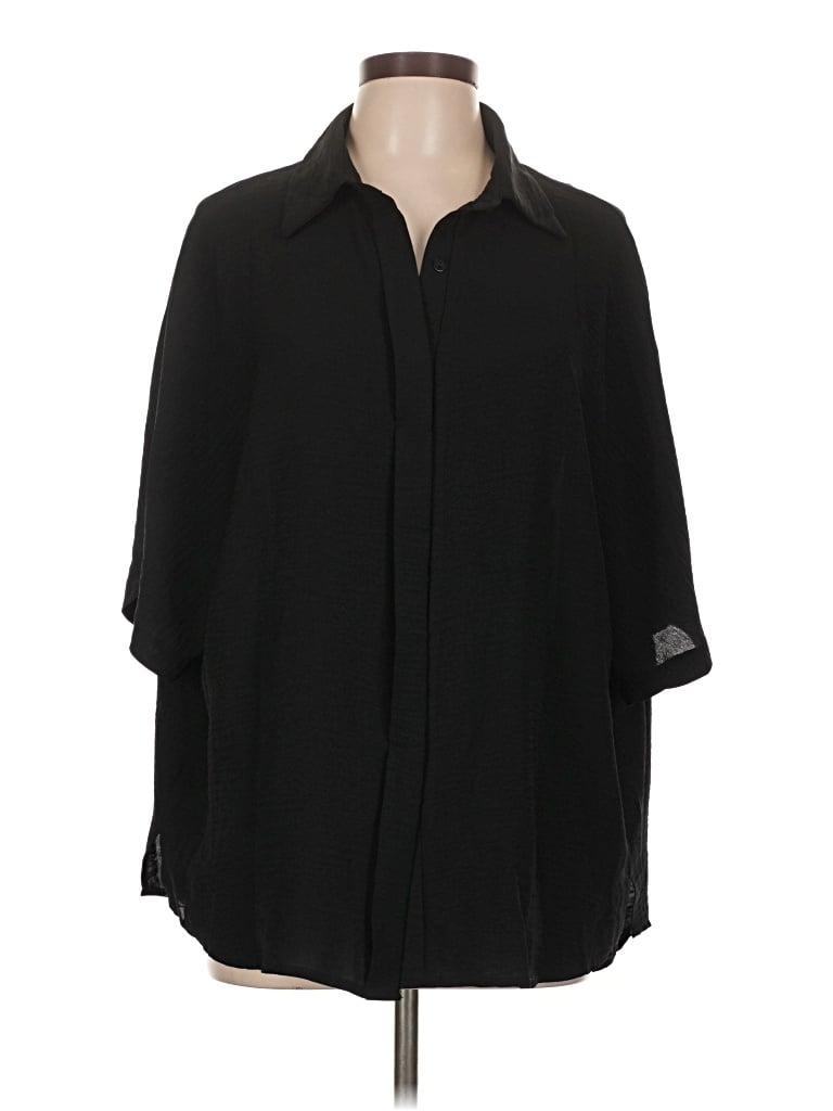 Pre-owned Dokotoo 3/4 Sleeve Blouse In Black