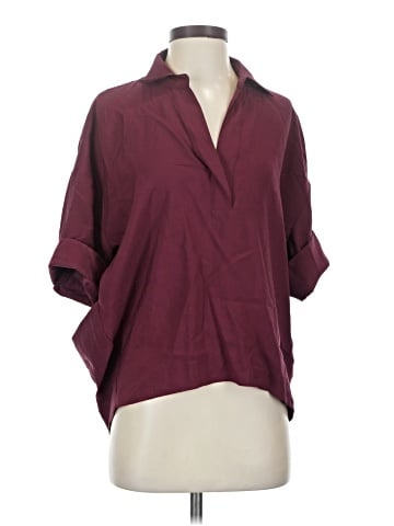 Banana Republic Factory Store 3/4 Sleeve Button-Down Shirt (view 1)