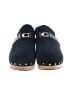 Coach 100% Leather Blue Black Mule/Clog Size 9 - photo 2
