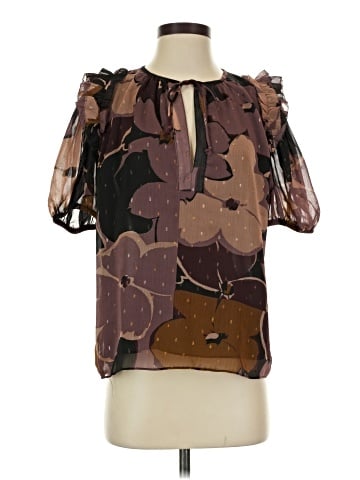 Olivaceous Short Sleeve Blouse (view 1)