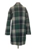Unbranded 100% Polyester Plaid Green Coat Size S - photo 2
