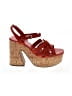 Free People 100% Leather Red Sandals Size EU 39 - photo 1
