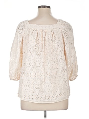 LC Lauren Conrad 3/4 Sleeve Blouse (view 2)