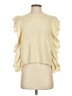 Line & Dot 100% Acrylic Yellow Sleeveless Top Size S - photo 1