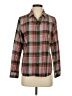 Uniqlo Plaid Brown Long Sleeve Button-Down Shirt Size S - photo 1