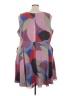 ModCloth 100% Polyester Graphic Purple Cocktail Dress Size 4X - photo 2