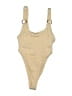 South Beach Tweed Tan One Piece Swimsuit Size 6 - photo 1