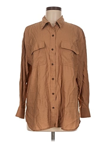 Banana Republic Factory Store Long Sleeve Button-Down Shirt (view 1)