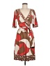 BCBGMAXAZRIA Print Brown Casual Dress Size M - photo 1