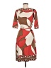BCBGMAXAZRIA Print Brown Casual Dress Size M - photo 2