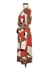 BCBGMAXAZRIA Print Brown Casual Dress Size M - photo 5