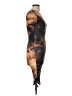 Shein Tie-dye Brown Cocktail Dress Size L - photo 4