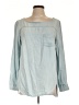 Ann Taylor LOFT Blue 3/4 Sleeve Blouse Size L - photo 1