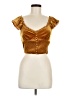 Forever 21 Gold Short Sleeve Top Size M - photo 1
