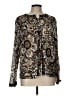 Laura Ashley Paisley Brown Long Sleeve Blouse Size L - photo 1