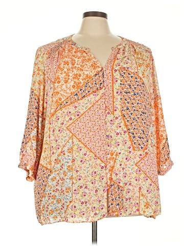 Rose + Olive Long Sleeve Blouse (view 1)