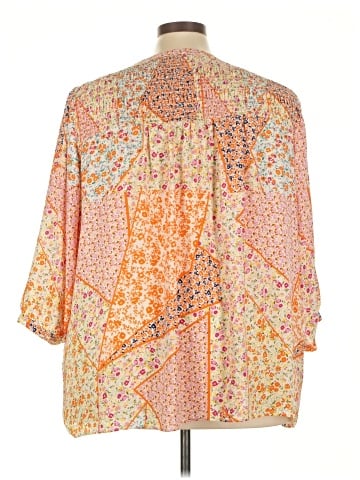 Rose + Olive Long Sleeve Blouse (view 2)