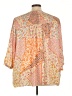 Rose + Olive Orange Long Sleeve Blouse Size 3X - photo 2