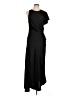 Luxely Solid Black Casual Dress Size 12 - photo 1