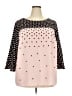 Talbots 100% Polyester Polka Dots Pink 3/4 Sleeve Blouse Size 2X - photo 1