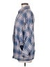 Rivet & Thread Plaid Blue 3/4 Sleeve Button-Down Shirt Size M - photo 5