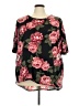 Lularoe Floral Black Short Sleeve Blouse Size 3X - photo 1