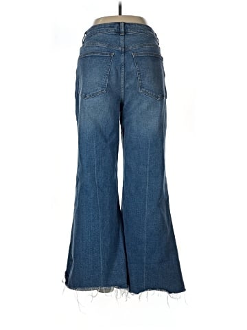 Madewell Curvy Flared Wide-Leg Crop Jeans in Oneida Wash (view 2)
