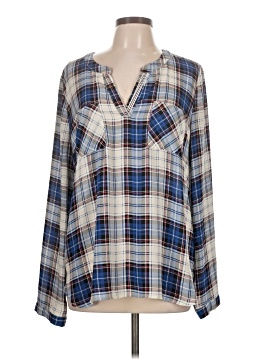 Skies Are Blue Long Sleeve Blouse
