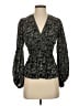 Max Studio 100% Polyester Floral Black Long Sleeve Blouse Size XS - photo 1