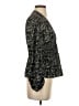 Max Studio 100% Polyester Floral Black Long Sleeve Blouse Size XS - photo 4
