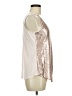 Ecru 100% Rayon Silver Sleeveless Blouse Size M - photo 4