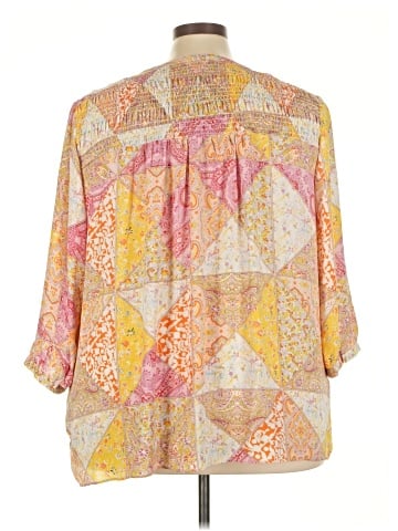 Rose + Olive 3/4 Sleeve Blouse (view 2)