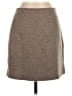 Club Monaco Chevron-herringbone Brown Tan Wool Skirt Size 4 - photo 1