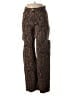 Steve Madden 100% Cotton Animal Print Brown Jeans Size 26 waist - photo 1