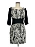 Rachel Roy Graphic Black Cocktail Dress Size 6 - photo 1