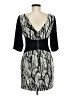 Rachel Roy Graphic Black Cocktail Dress Size 6 - photo 2