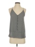 Ann Taylor LOFT 100% Polyester Gray Sleeveless Blouse Size S - photo 1