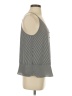 Ann Taylor LOFT 100% Polyester Gray Sleeveless Blouse Size S - photo 4