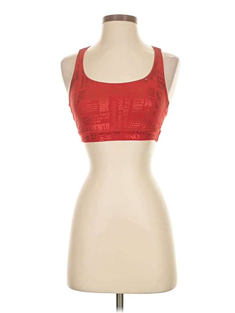 Pre-owned Lululemon Athletica Sports Bra In Red