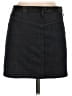 Theory Solid Black Denim Skirt Size 2 - photo 2