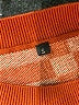 Unbranded Checkered-gingham Orange Pullover Sweater Size S - photo 7