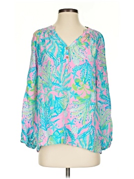 Lilly Pulitzer 3/4 Sleeve Silk Top