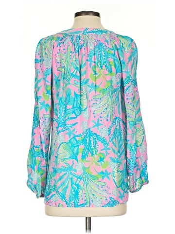 Lilly Pulitzer 3/4 Sleeve Silk Top (view 2)