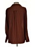 Pleione 100% Polyester Brown Long Sleeve Blouse Size S - photo 2