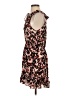 Parker 100% Polyester Floral Brown Cocktail Dress Size S - photo 5
