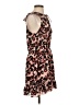 Parker 100% Polyester Floral Brown Cocktail Dress Size S - photo 4