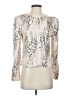 ChicMe Silver Long Sleeve Blouse Size M - photo 1