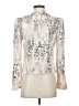 ChicMe Silver Long Sleeve Blouse Size M - photo 2
